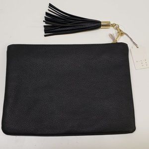 A New Day Black Zipper Pouch